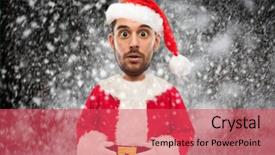  Presentation with christmas holidays - Beautiful theme featuring christmas holidays and people concept backdrop and a red colored foreground