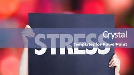  Presentation with holiday stress - Amazing slide deck having stress card with bokeh background backdrop and a ocean colored foreground