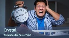  Presentation with baby crying - Audience pleasing presentation consisting of stress due to baby backdrop and a ocean colored foreground