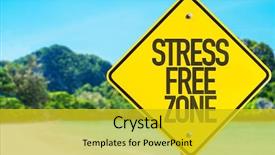  Presentation with zone - Cool new theme with stress free zone sign backdrop and a gold colored foreground