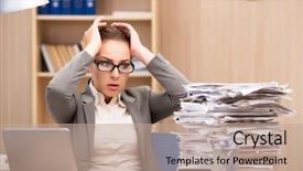  Presentation with stress - Colorful presentation theme enhanced with stress from too much backdrop and a coral colored foreground