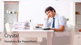  Presentation with measuring blood pressure in haitian - Colorful slides enhanced with stress measuring his blood pressure backdrop and a  colored foreground