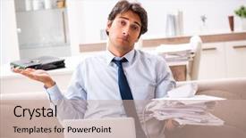  Presentation with blood pressure - Theme enhanced with stress measuring his blood pressure background and a  colored foreground