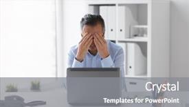  Presentation with entrepreneur - Audience pleasing slide deck consisting of stress people concept - stressed backdrop and a gray colored foreground