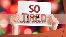  Presentation with tired - Cool new presentation design with stress professionnel - tired card with colorful background backdrop and a coral colored foreground
