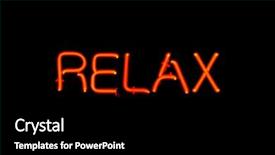 Presentation with 80s era neon lights sign - PPT theme having stress relief - red neon sign background and a black colored foreground