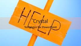  Presentation with electronics printed circuit board blue - Presentation theme featuring stress teacher - help wooden board on blue background and a  colored foreground