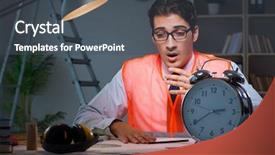  Presentation with tired - Presentation theme enhanced with deases - tired architect working late long background and a dark gray colored foreground