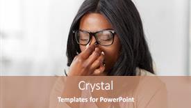  Presentation with vision - Slide deck having stress-vision-and-people-concept background and a coral colored foreground