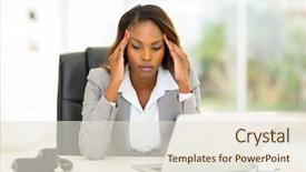  Presentation with stress - Cool new presentation design with abstract blurred photo of store with trolley in department store bokeh background backdrop and a gray colored foreground