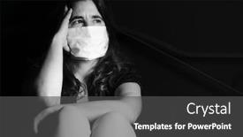  Presentation with woman sad - Amazing theme having stressed-and-sad-woman-wearing backdrop and a dark gray colored foreground