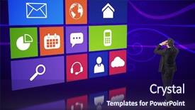  Presentation with black hands - Audience pleasing PPT layouts consisting of stressed businessman with hands on head against doorway on technological black background backdrop and a navy blue colored foreground