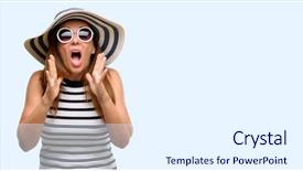  Presentation with blue sky at cook islands - Audience pleasing PPT layouts consisting of stressful keeping hands on head backdrop and a white colored foreground