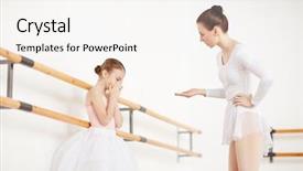 Presentation with ballet - Amazing slides having strictness - strict ballet teacher expressing her backdrop and a cream colored foreground