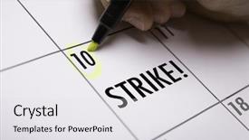  Presentation with labor - PPT theme enhanced with strike background and a light gray colored foreground