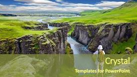  Presentation with active exercise elderly - Amazing PPT layouts having striking canyon fyadrarglyufur in iceland backdrop and a tawny brown colored foreground