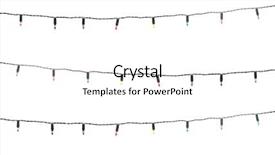  Presentation with string light - Slide set featuring string of christmas lights isolated background and a white colored foreground