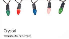  Presentation with string lights - Amazing theme having string of christmas lights isolated backdrop and a white colored foreground