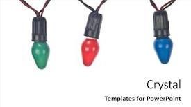  Presentation with string lights - PPT layouts consisting of string of christmas lights isolated background and a white colored foreground