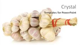  Presentation with garlic - Audience pleasing slide deck consisting of string-of-garlic-bulbs backdrop and a white colored foreground