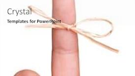  Presentation with forget - Beautiful slides featuring string on a finger remember something don't forget backdrop and a white colored foreground