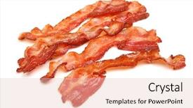  Presentation with bacon - Cool new PPT layouts with rose flowers growing in the backdrop and a tawny brown colored foreground.