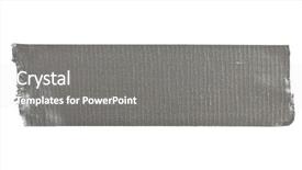  Presentation with duct - PPT layouts consisting of stripe of duct tape isolated background and a gray colored foreground