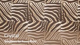  Presentation with animal print - PPT theme having dreamcatcher made of feathers pumpkin beads and ropes hanging background and a dark gray colored foreground.