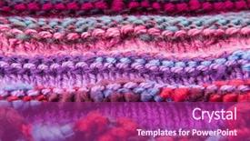  Presentation with red blue yellow - Slides enhanced with striped colorful wool texture handmade patten closeup macro blue red green yellow black white ornament slavonic background and a violet colored foreground