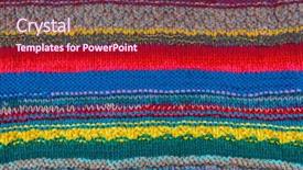  Presentation with red blue yellow - Theme with striped colorful wool texture handmade patten closeup macro blue red green yellow orange purple beige brown background and a violet colored foreground