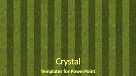  Presentation with grass dark - Slide deck consisting of striped dark and light green grass background background and a tawny brown colored foreground