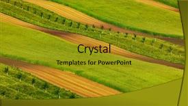  Presentation with czech republic - Slide set featuring striped fields of south moravia background and a  colored foreground