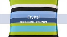  Presentation with stripe - Theme featuring striped pillow isolated background and a teal colored foreground