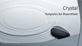  Presentation with stone - Amazing slides having striped stone in rippled water backdrop and a sky blue colored foreground