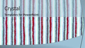  Presentation with wool - Slide deck consisting of striped wool texture background and a light blue colored foreground