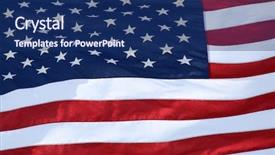  Presentation with flag - Beautiful slide deck featuring stripes blue - rippled us flag close up backdrop and a navy blue colored foreground