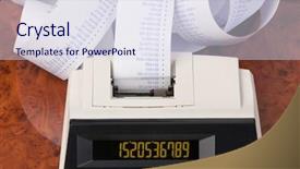  Presentation with revenue - PPT theme consisting of stripes symbol for costs expense background and a sky blue colored foreground