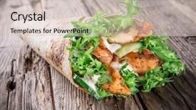  Presentation with tortilla - PPT layouts having strips in a tortilla wrap background and a lemonade colored foreground