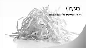 Presentation with shredder - Amazing presentation having strips of destroyed paper backdrop and a white colored foreground