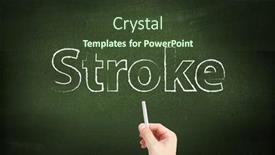  Presentation with stroke - Cool new PPT theme with stroke-written-on-a-blackboard backdrop and a tawny brown colored foreground