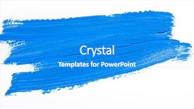  Presentation with brush stroke - Beautiful PPT layouts featuring ictus - blue brush stroke isolated backdrop and a cobalt blue colored foreground