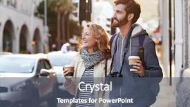  Presentation with travel and tourism - Amazing PPT theme having foreigin travell - tourist couple travel with coffee backdrop and a ocean colored foreground