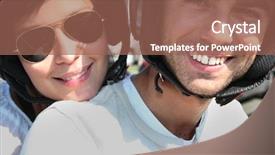  Presentation with motorcycle - Slide deck consisting of strolling on motorcycle background and a violet colored foreground