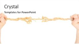  Presentation with strong - Amazing presentation having strong bonds - breaking rope in hands isolated backdrop and a cream colored foreground