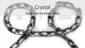  Presentation with chains - PPT theme with strong bonds - old chains close up background and a  colored foreground