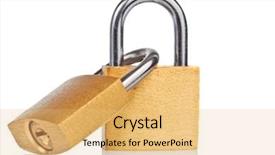  Presentation with enzymr linked immunosorbent assay - PPT layouts with strong bonds - two linked brass padlocks background and a yellow colored foreground