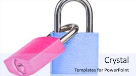  Presentation with marriage - Slide set consisting of strong bonds - two linkedpadlocks symbolizing marriage background and a light blue colored foreground