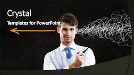  Presentation with decision making - Slide deck featuring strong decision making ability background and a  colored foreground