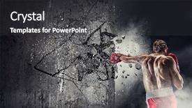  Presentation with challenge - Amazing theme having strong enough to challenge it backdrop and a dark gray colored foreground