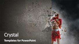  Presentation with challenge - Amazing slide deck having strong enough to challenge it backdrop and a  colored foreground